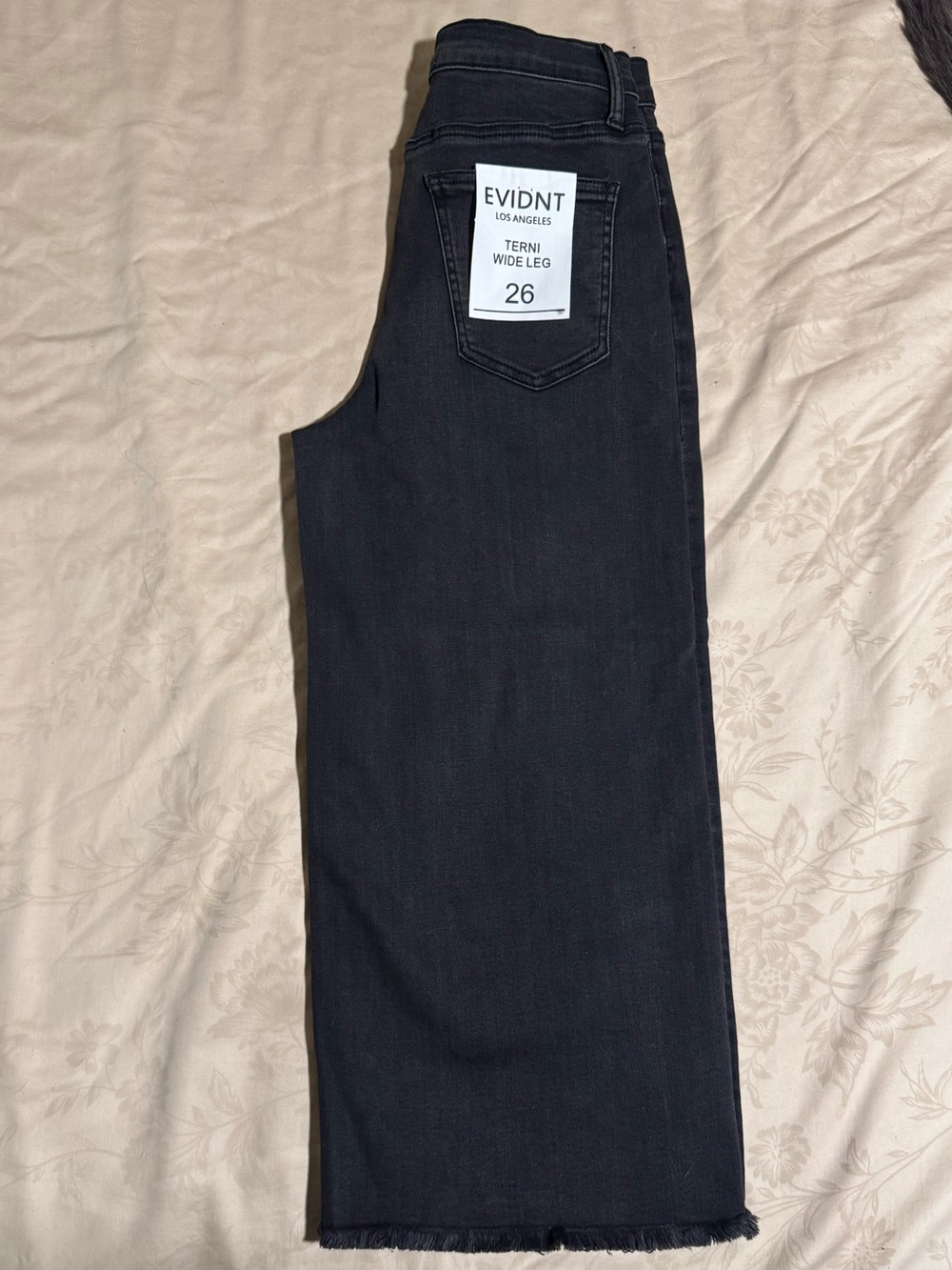 EVIDNT Terni Wide Leg Jeans in Black - Women's